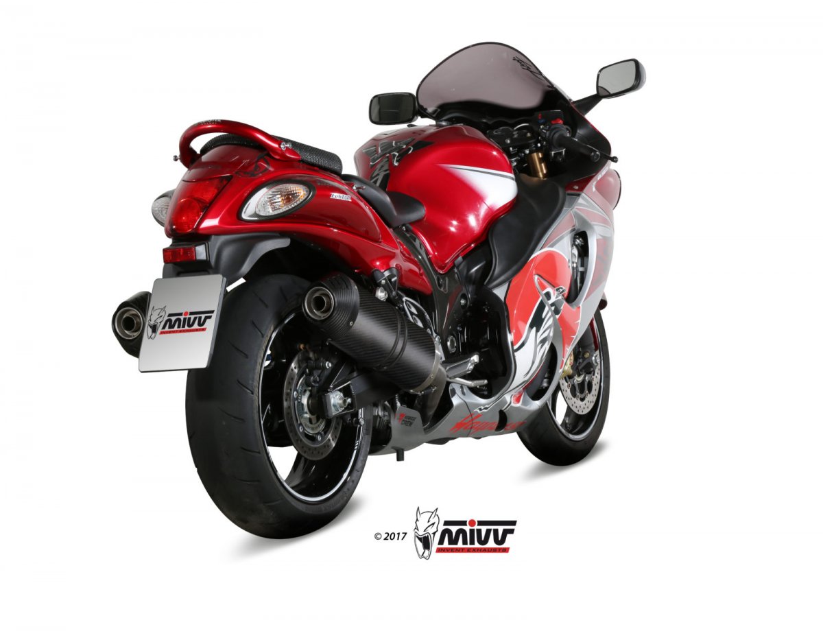Escape homologado Mivv OVAL en Carbono para Suzuki GSX 1300 R Hayabusa 08-17