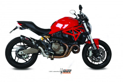 Escape homologado Mivv Suono en Acero negro para Ducati Monster 821 14-17