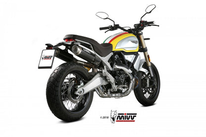 Escape homologado Mivv GP PRO en Carbono para Ducati Scrambler 1100 18-20