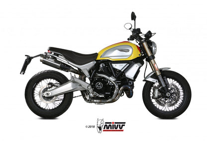 Escape homologado Mivv GP PRO en Carbono para Ducati Scrambler 1100 18-20