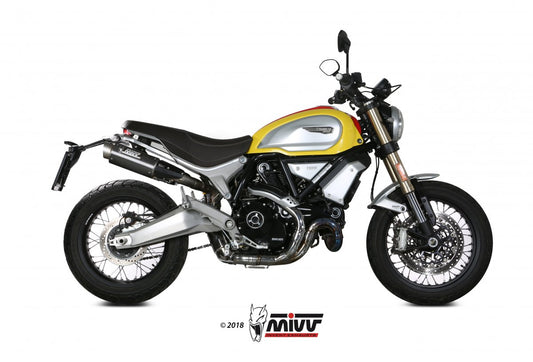 Escape homologado Mivv GP PRO en Carbono para Ducati Scrambler 1100 18-20