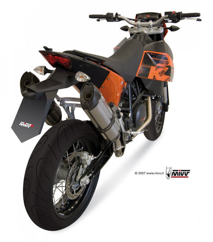 Escape homologado Mivv Suono en Acero inox. para KTM Supermoto 690 07-12