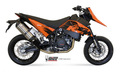 Escape homologado Mivv Suono en Acero inox. para KTM Supermoto 690 07-12
