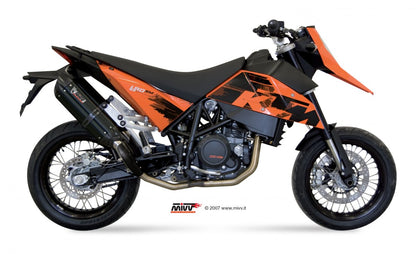 Escape homologado Mivv Suono en Acero negro para KTM Supermoto 690 07-12