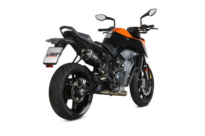 Escape homologado Mivv Delta Race en Acero negro para KTM Duke 790 18-20 / 23-26 | Duke 890 / R / GP 20-24