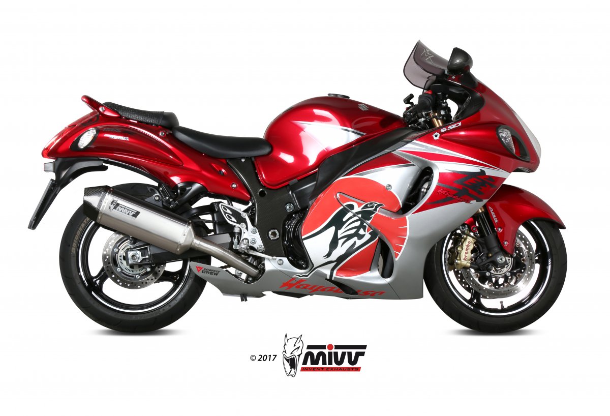 Escape homologado Mivv Speed Edge en Acero inox. para Suzuki GSX 1300 R Hayabusa 08-17