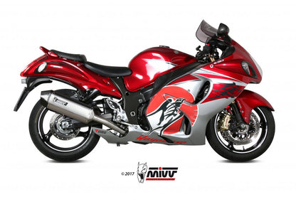 Escape homologado Mivv Speed Edge en Acero inox. para Suzuki GSX 1300 R Hayabusa 08-17