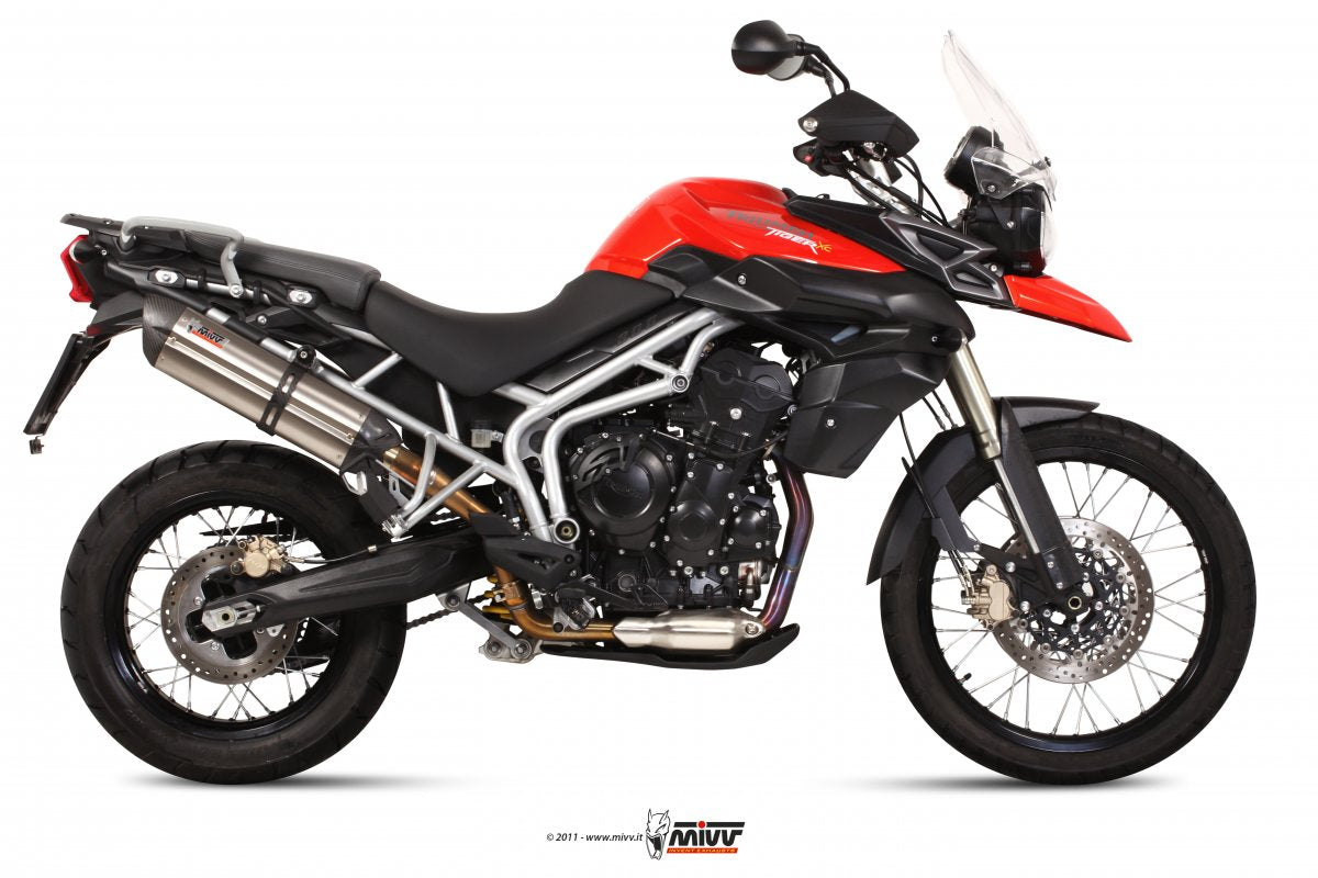 Escape homologado Mivv Suono en Acero inox. para Triumph Tiger 800 11-16