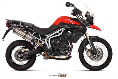 Escape homologado Mivv Suono en Acero inox. para Triumph Tiger 800 11-16