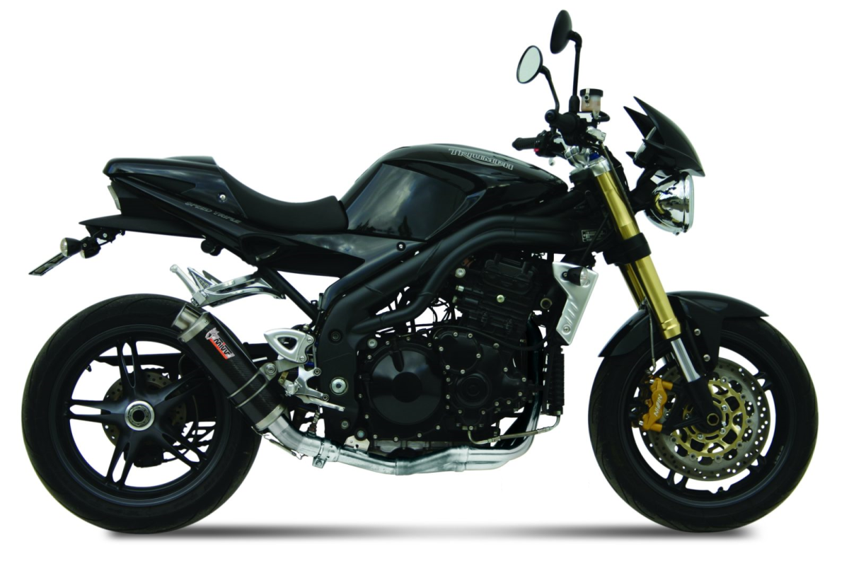 Escape homologado Mivv GP en Carbono para Triumph Speed Triple 1050 - vista 1