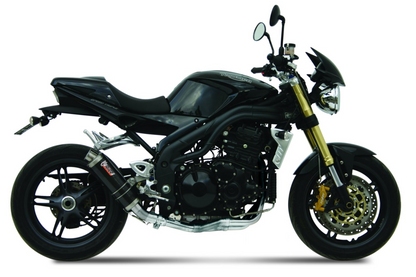 Escape homologado Mivv GP en Carbono para Triumph Speed Triple 1050 - vista 1