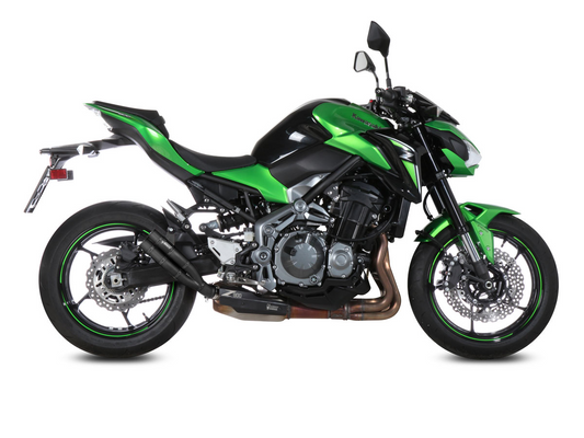 Escape homologado Mivv DOUBLE GUN en Acero negro para KAWASAKI Z 900 A2 17-25