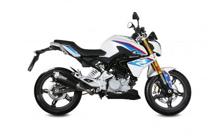 Escape completo homologado Mivv Delta Race en Acero negro para BMW G 310 R 18-24