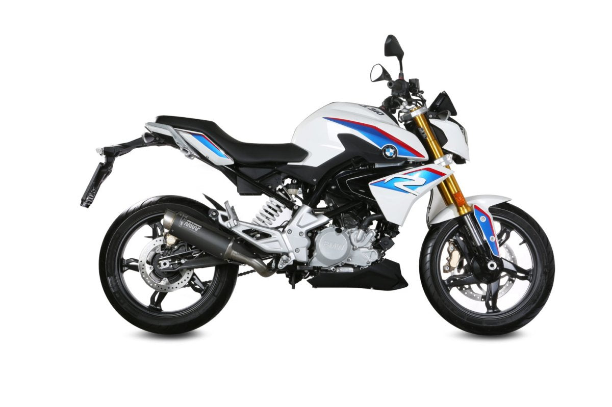 Escape completo homologado Mivv GP PRO en Acero negro para BMW G 310 R - vista 3