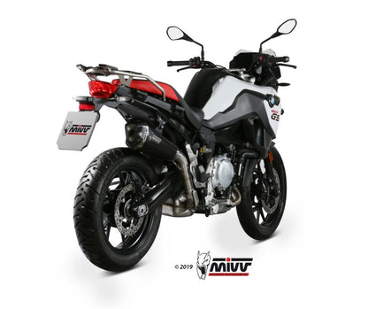 Escape homologado Mivv Delta Race en Acero negro para BMW F 850 GS 18-24 | F 850 GS Adventure 18-24 | F 750 GS 18-24