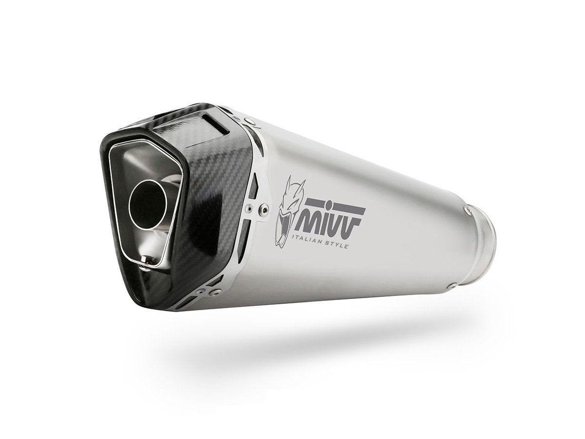Escape homologado Mivv Delta Race en Acero inox. para Ducati Multistrada 1200 / S 15-17 | Multistrada 1260 / S 18-20
