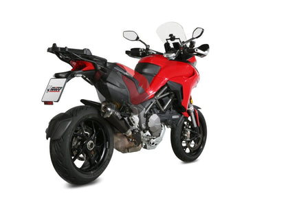 Escape homologado Mivv Delta Race en Acero negro para Ducati Multistrada 1200 / S 15-17 | Multistrada 1260 / S 18-20