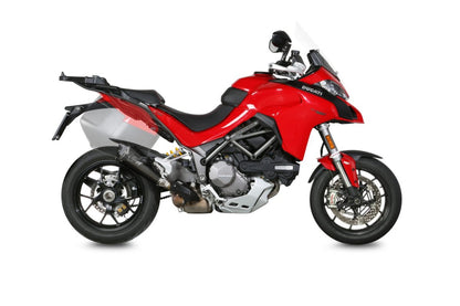 Escape homologado Mivv Delta Race en Acero negro para Ducati Multistrada 1200 / S 15-17 | Multistrada 1260 / S 18-20