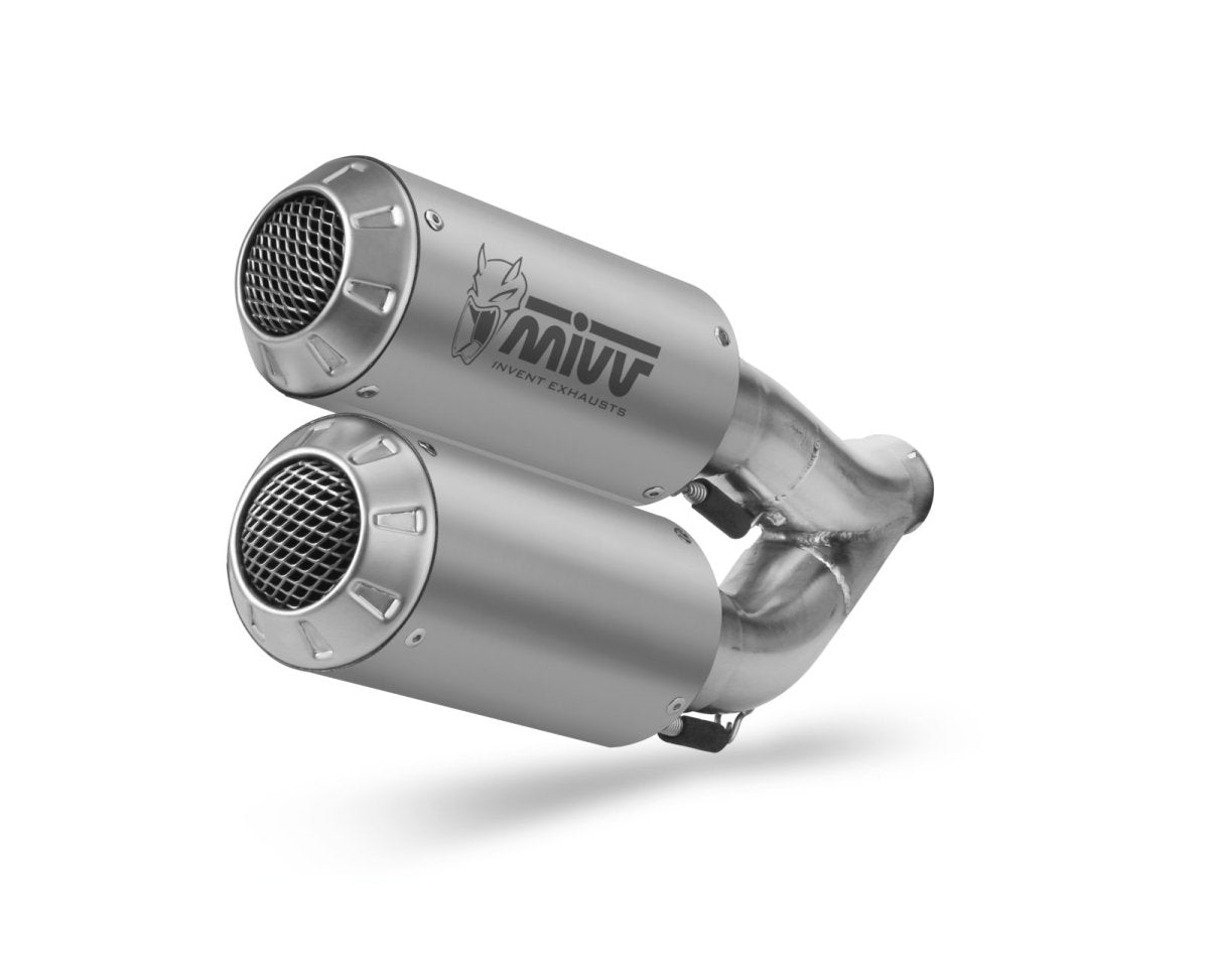 Escape no homologado Mivv MK3 en Acero inox. para Ducati Monster 1200 / S / R 17-21 | Monster 821 18-20