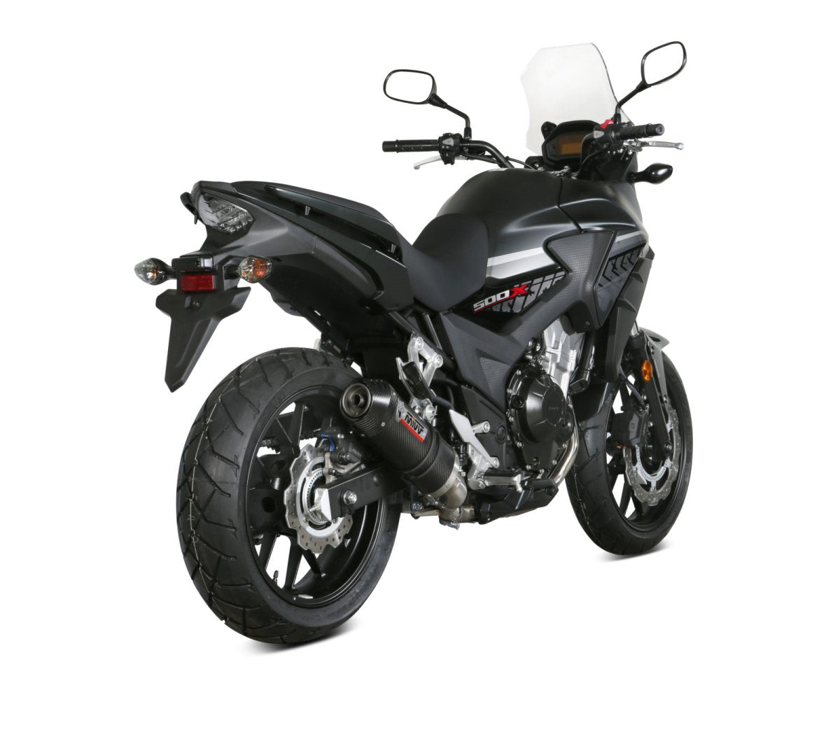 Escape homologado Mivv OVAL en Carbono para Honda CB 500 X 17-20