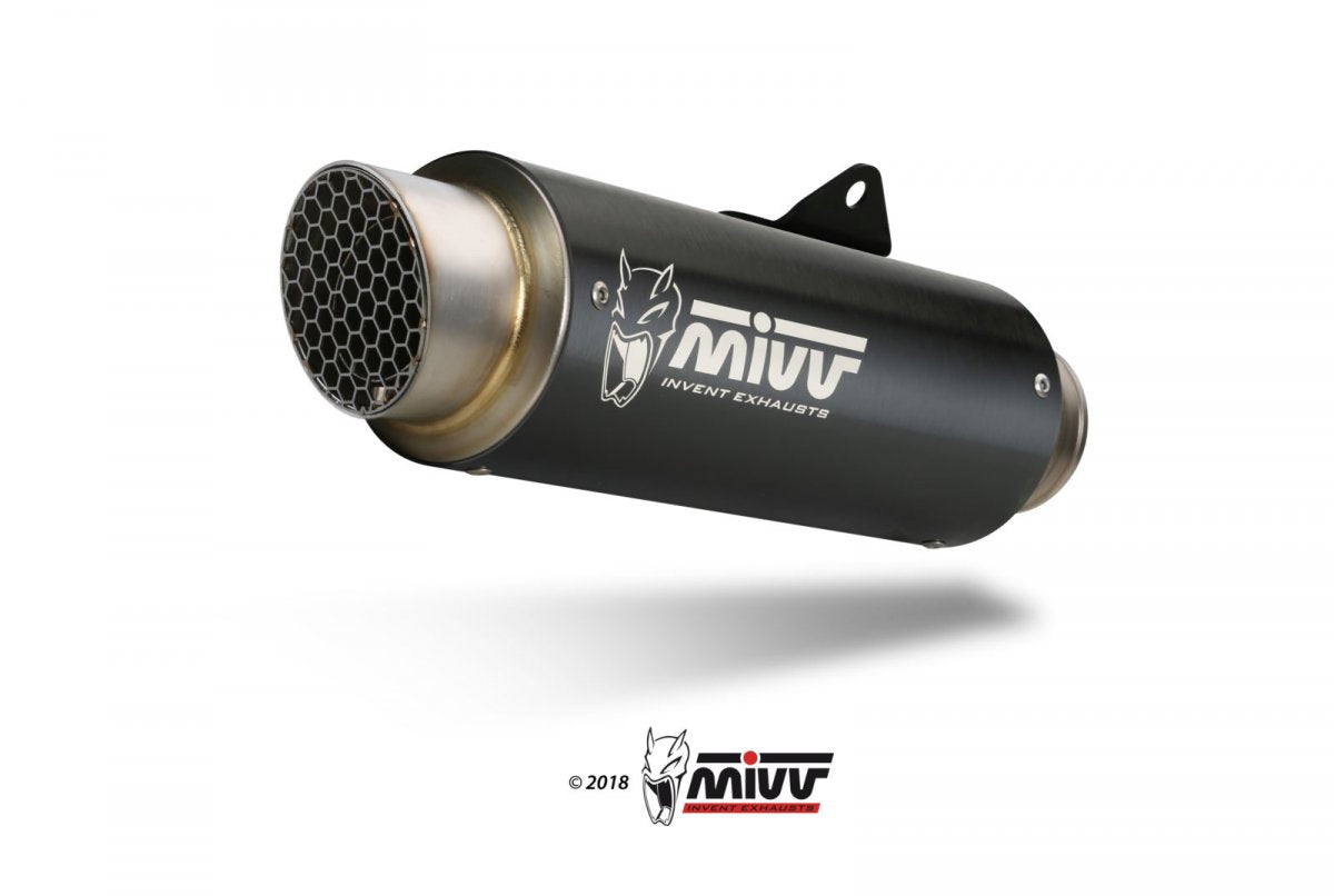Escape completo homologado Mivv GP PRO en Acero negro para Suzuki GSX-S 125 17-20 | GSX-R 125 17-20