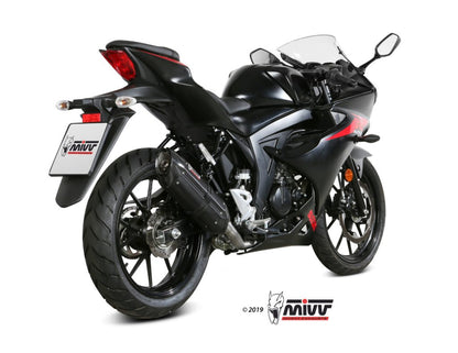 Escape completo homologado Mivv Suono en Acero negro para Suzuki GSX-S 125 17-20 | GSX-R 125 17-20