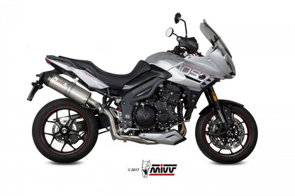 Escape homologado Mivv OVAL en Titanio para Triumph Tiger Sport 1050 17-20 | Tiger 1050 17-20