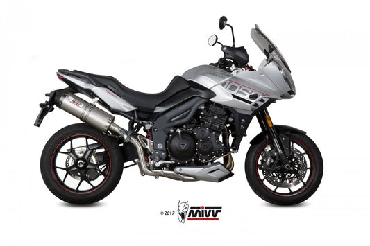 Escape homologado Mivv OVAL en Titanio para Triumph Tiger Sport 1050 17-20 | Tiger 1050 17-20