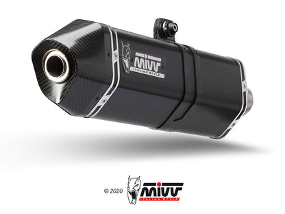Escape homologado Mivv Speed Edge en Acero negro para Triumph Tiger Sport 1050 17-20 | Tiger 1050 17-20