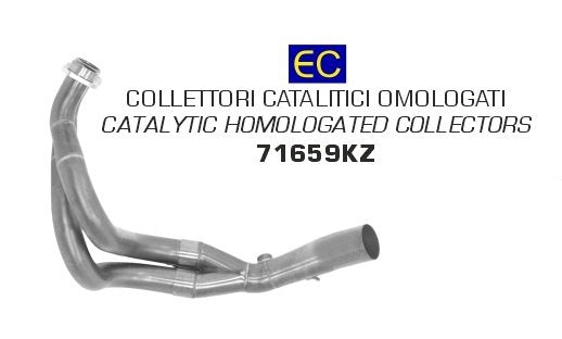 Colectores ARROW homologados en acero inoxidable para KAWASAKI NINJA 650 17-20 | Z 650 17-20 - vista 1