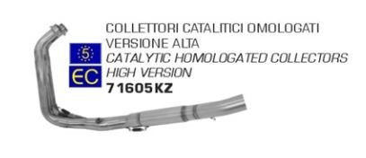 Colectores ARROW homologados en acero inoxidable para YAMAHA MT 07 14-20 | MT 07 TRACER 14-20 | TRACER 7 / 700 / GT 16-24 - vista 1