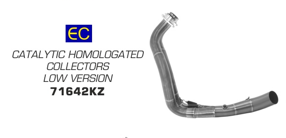 Colectores ARROW homologados en acero inoxidable para YAMAHA TRACER 7 16-24 | TRACER 700 16-20 | MT 07 14-21 | XSR 700 14-20 - vista 1