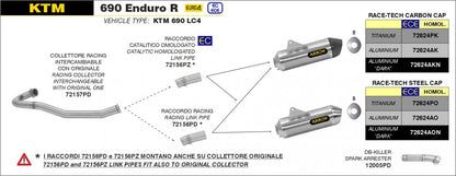 Conector homologado Arrow para KTM 690 SMC / R 19-24 | 690 ENDURO / R 19-24