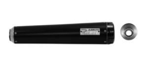Escape ARROW Rebel homologado en aluminio negro con tapa en carbono para KAWASAKI VULCAN 650 S 17-20 - vista 1