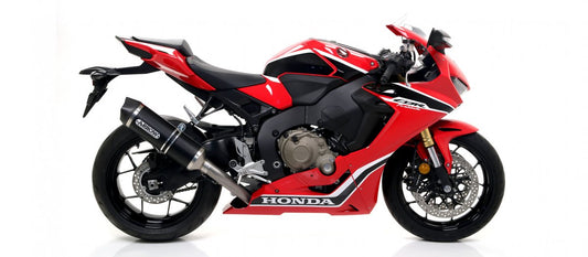 Escape ARROW Race-Tech homologado en aluminio negro para HONDA CBR 1000 RR 17-19