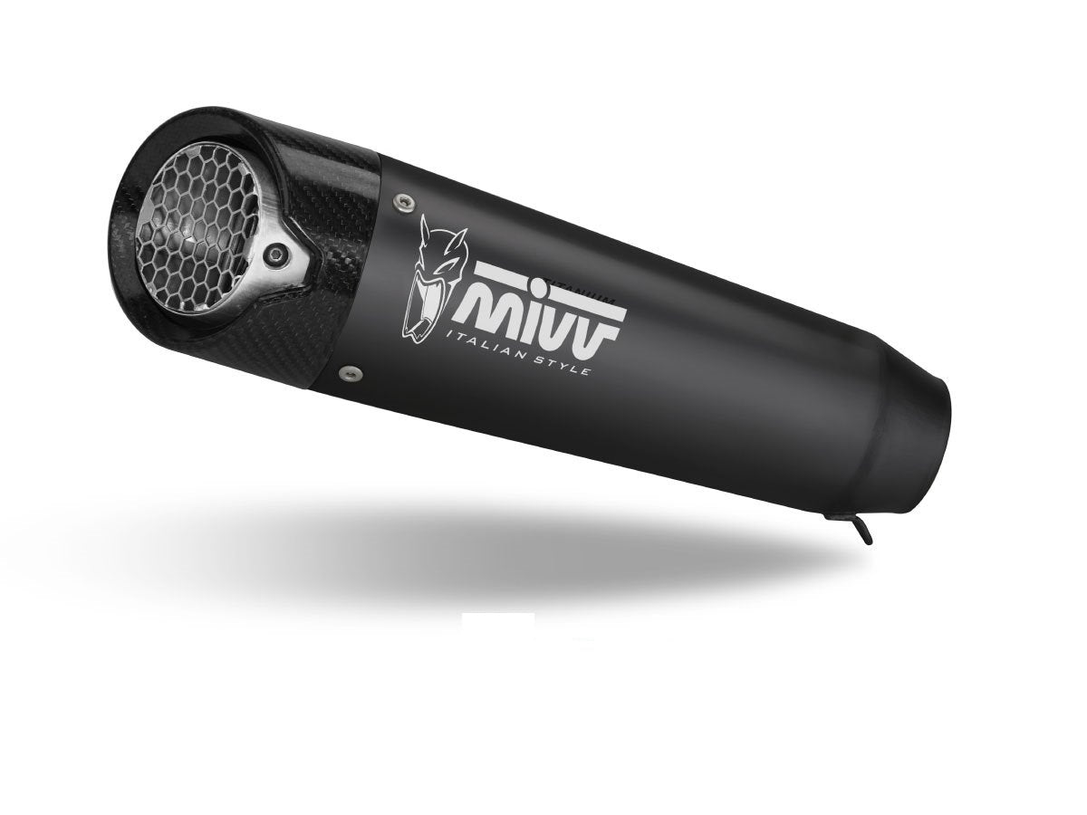 Escape no homologado Mivv X-M5 en Acero negro para TRIUMPH STREET TRIPLE 765 / R / RS 17-22 | STREET TRIPLE 660 17-22 Mivv