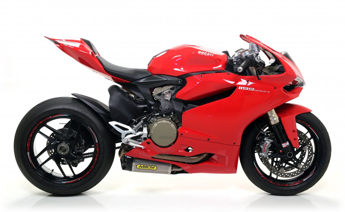 Escape ARROW Works homologado en titanio para DUCATI 1199 PANIGALE 12-15 | 899 PANIGALE 14-15 - vista 5
