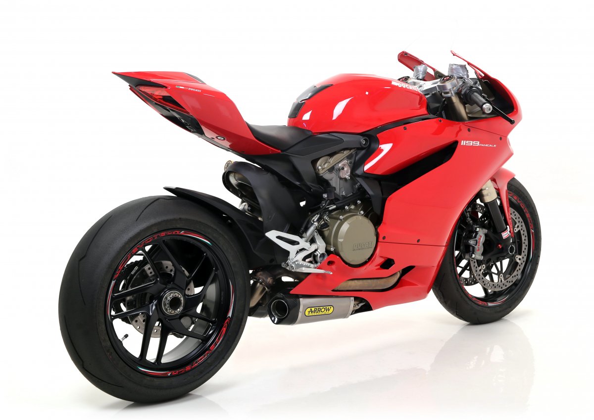 Escape ARROW Works homologado en titanio para DUCATI 1199 PANIGALE 12-15 | 899 PANIGALE 14-15 - vista 6