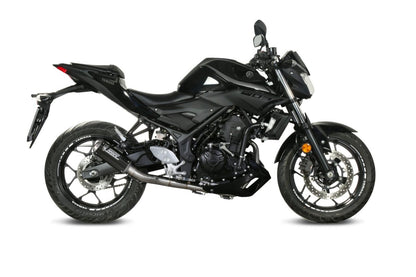 Escape completo no homologado Mivv MK3 en Carbono para Yamaha YZF R25 15-24 | YZF R3 15-24 | MT 03 (321 CC) 16-24