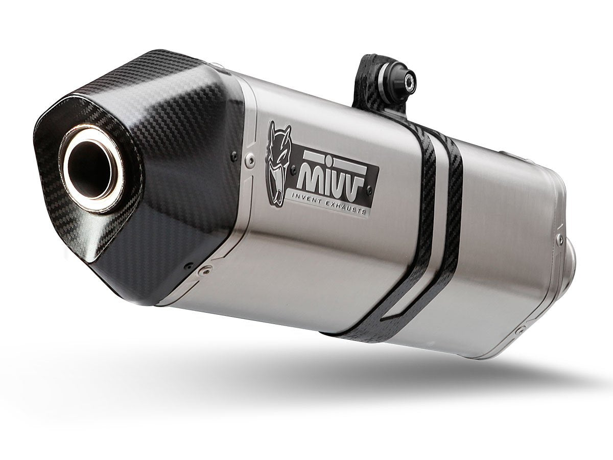 Escape homologado Mivv Speed Edge en Acero inox. para Moto Guzzi V85 TT 19-24