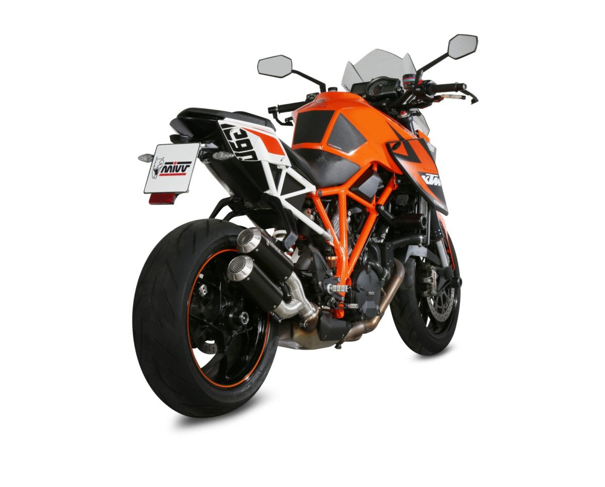 Escape homologado Mivv MK3 en Acero negro para KTM 1290 Super Duke / R 14-19
