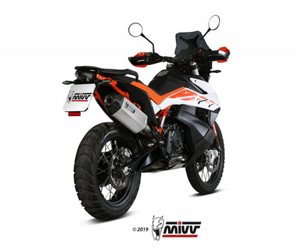 Escape homologado Mivv Speed Edge en Acero inox. para KTM 890 Adventure / R / Rally 20-26 | 790 Adventure / R / Rally 19-26 | 890 SMT 23-26