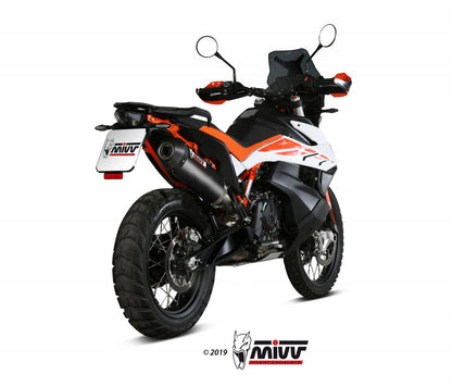 Escape homologado Mivv OVAL en Carbono para KTM 890 Adventure / R / Rally 20-26 | 790 Adventure / R / Rally 19-26 | 890 SMT 23-26