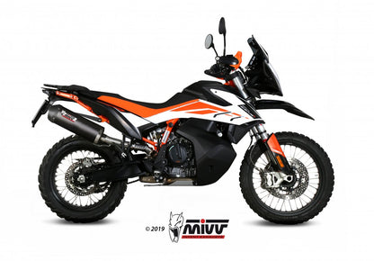 Escape homologado Mivv OVAL en Carbono para KTM 890 Adventure / R / Rally 20-26 | 790 Adventure / R / Rally 19-26 | 890 SMT 23-26