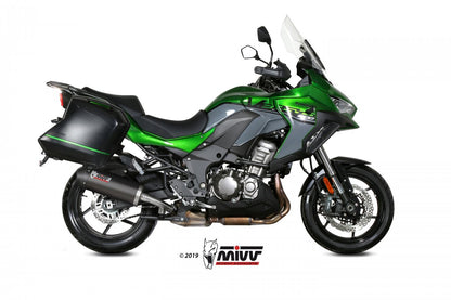Mivv OVAL Carbon Homologated Slip-On Exhaust for Kawasaki Versys 1000 19-24