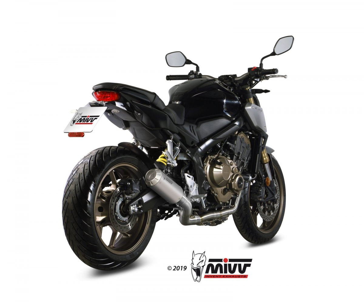 Escape completo no homologado Mivv MK3 en Acero inox. para Honda CBR 650 R 19-23 | CB 650 R / NEO Sports Café 19-23