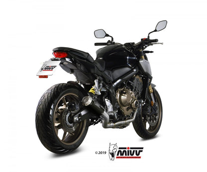 Escape completo no homologado Mivv MK3 en Carbono para Honda CBR 650 R 19-23 | CB 650 R / NEO Sports Café 19-23