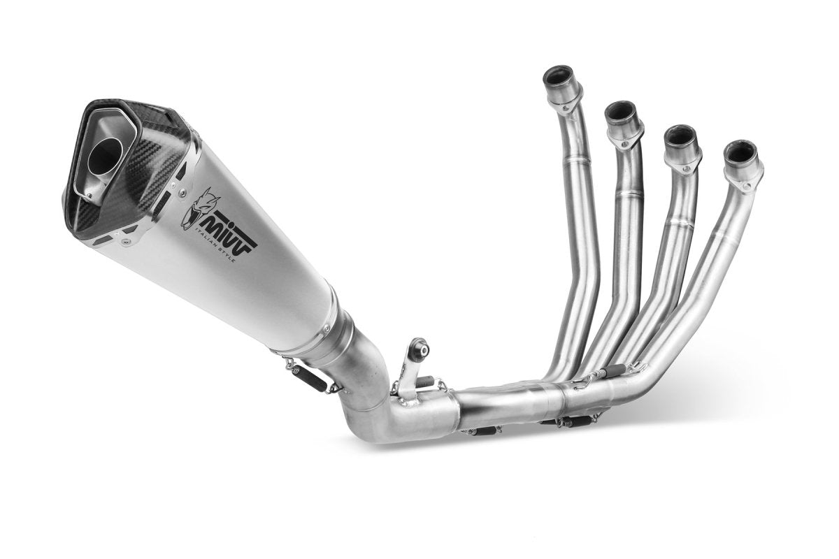 Escape completo homologado Mivv Delta Race en Acero inox. para Honda CBR 650 R 19-23 | CB 650 R / NEO Sports Café 19-23