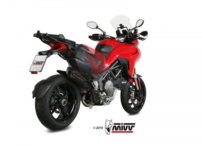 Escape no homologado Mivv Suono en Acero negro para Ducati Multistrada 1200 / S 15-17 | Multistrada 1260 / S 18-20