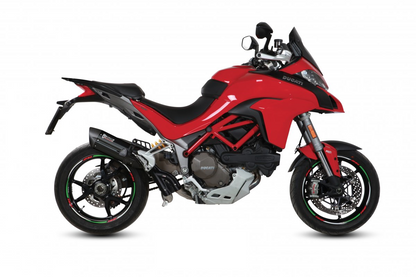 Escape no homologado Mivv Suono en Acero negro para Ducati Multistrada 1200 / S 15-17 | Multistrada 1260 / S 18-20